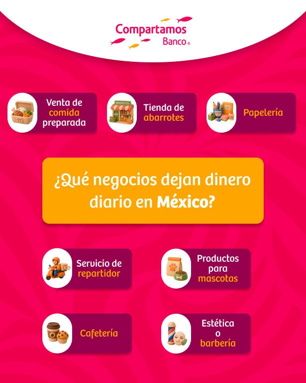 ¿Qué negocios dejan dinero diario en México?
